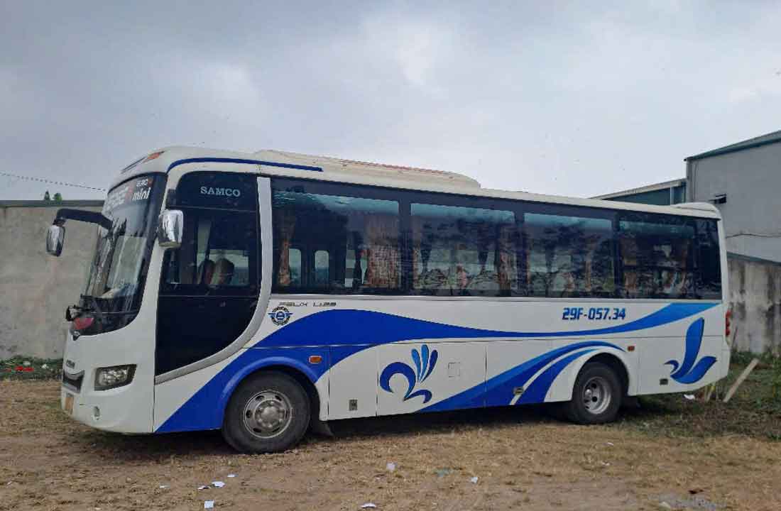 Xehomnay.com cho thuê xe du lịch 29 chỗ Isuzu Samco trọn gói giá rẻ